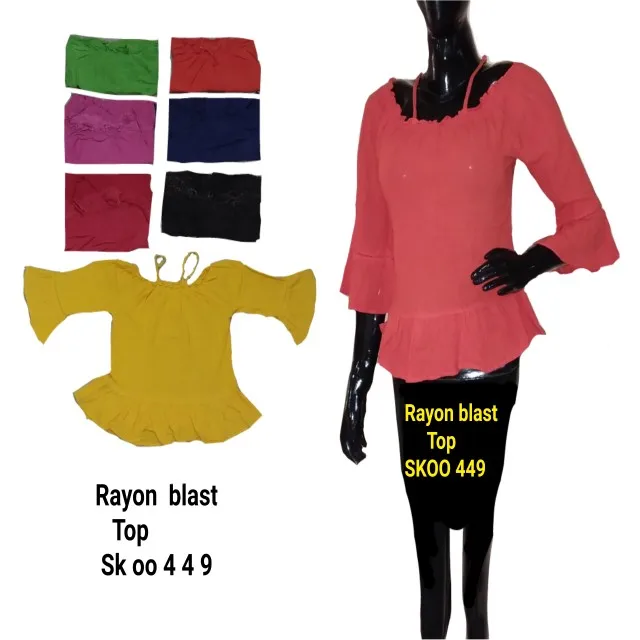 MODEL  rayon stylish top fashionable trendy item  in casual dress