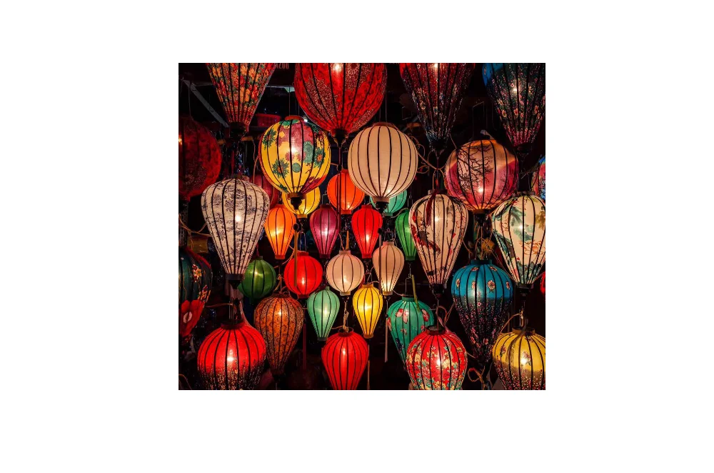 Новогодний праздник цветной Шелковый фонарь-традиционный фонарь Hoi An-подвесная декоративная лампа