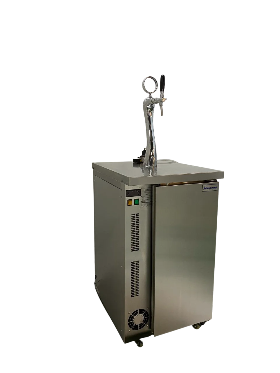 Оптовая продажа вентиляторный охлаждающий кегератор из нержавеющей стали с 2 бочонками для пивного охладителя и диспенсера