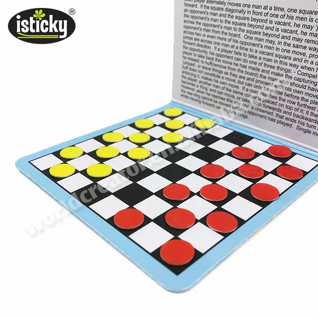 
Custom Portable Mini Board Game Draughts Travel Games 
