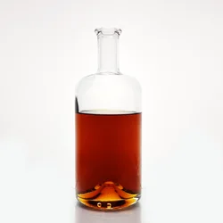 RSG Wholesale Cork Stopper Lid Extra White Luxury Packaging Round Empty Clear Glass Liquor Gin Vodka Bottles 750ml Manufacturers