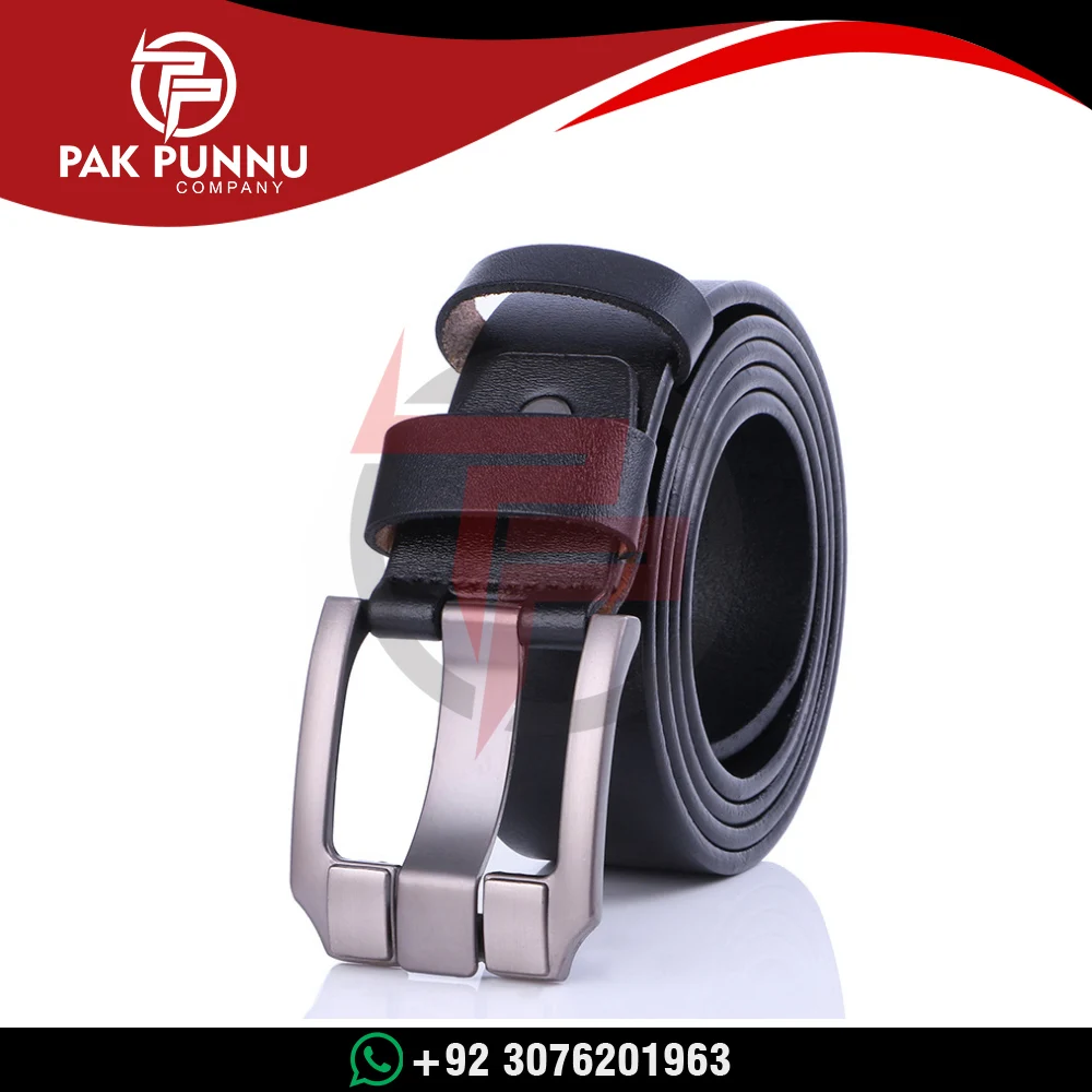 Wholesale Brown Color Cow Leather Belt Men Genuine Leather Belt Metal Pin Belt Buckle