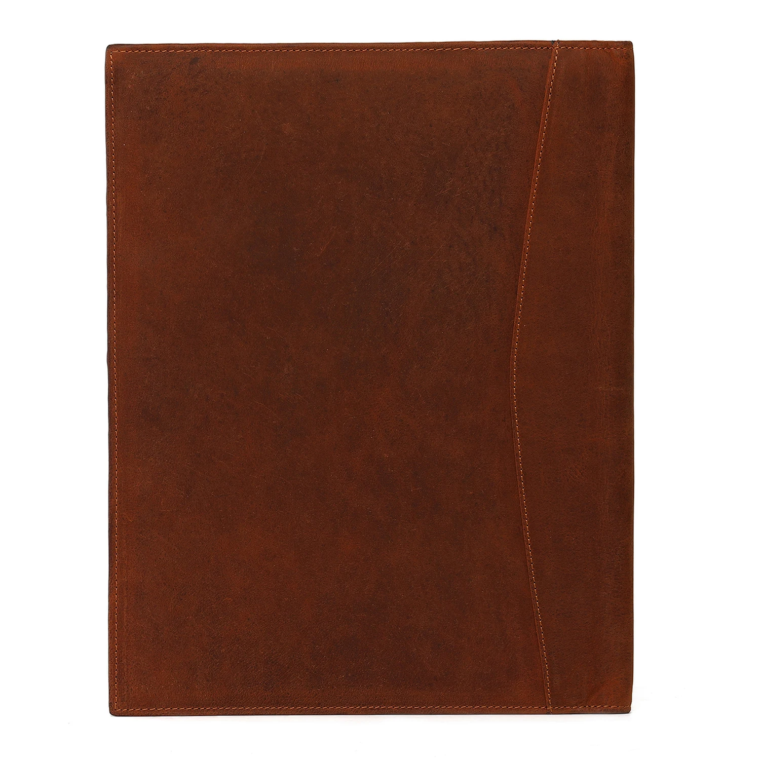 Handmade Leather Portfolio Resume File Folder Interview Legal Documents Vintage Padfolio Organizer Sleeve Business Card Holder