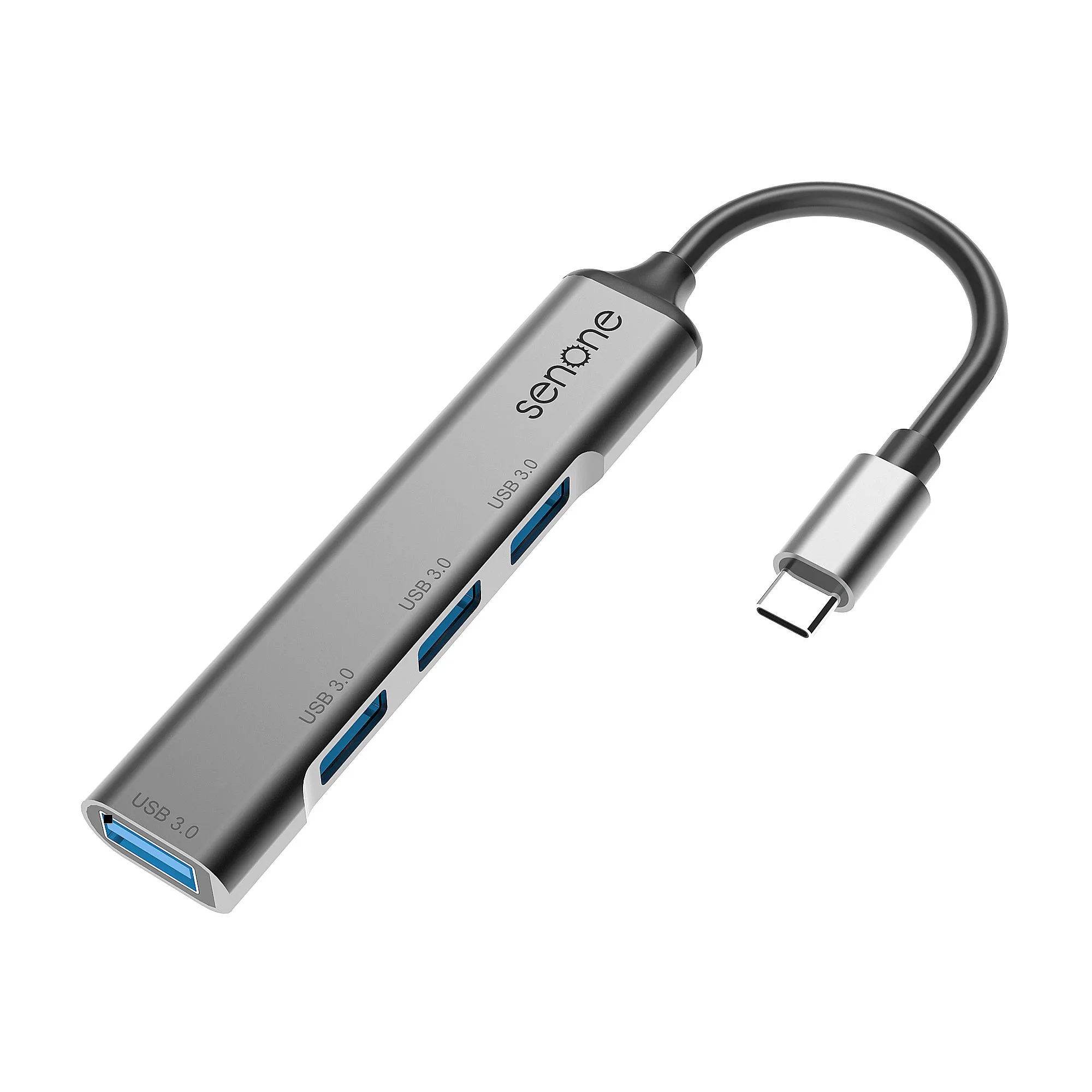 Супер скорость передачи данных HUB адаптер Многофункциональный USB 3 0 хаб 4-в-1 из алюминиевого сплава с