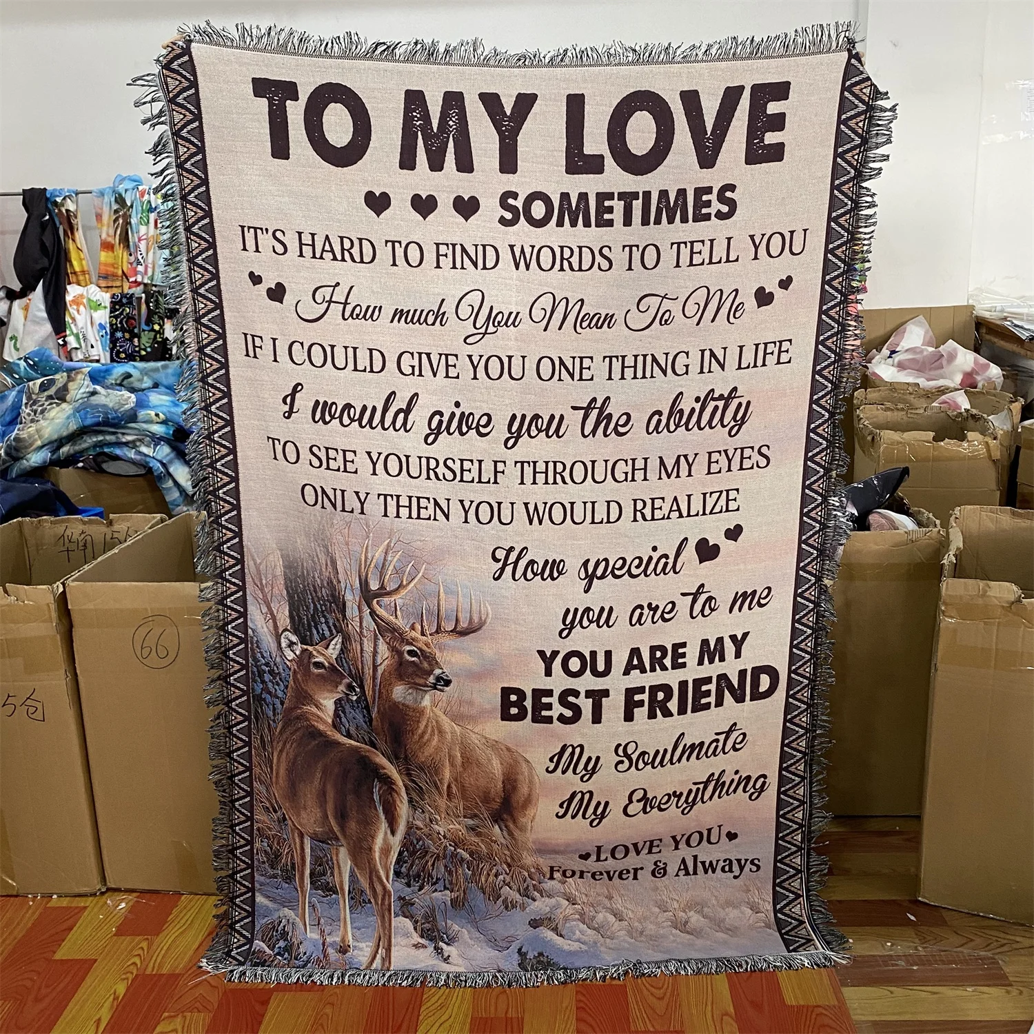 Army Woven Blanket Throw Woven Cotton Wholesale Drop Shipping