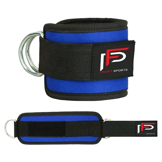 High Quality Pink Gym Ankle Straps with Neoprene Padding Wholesale Cable Machine Fitness Equipment Protection Function
