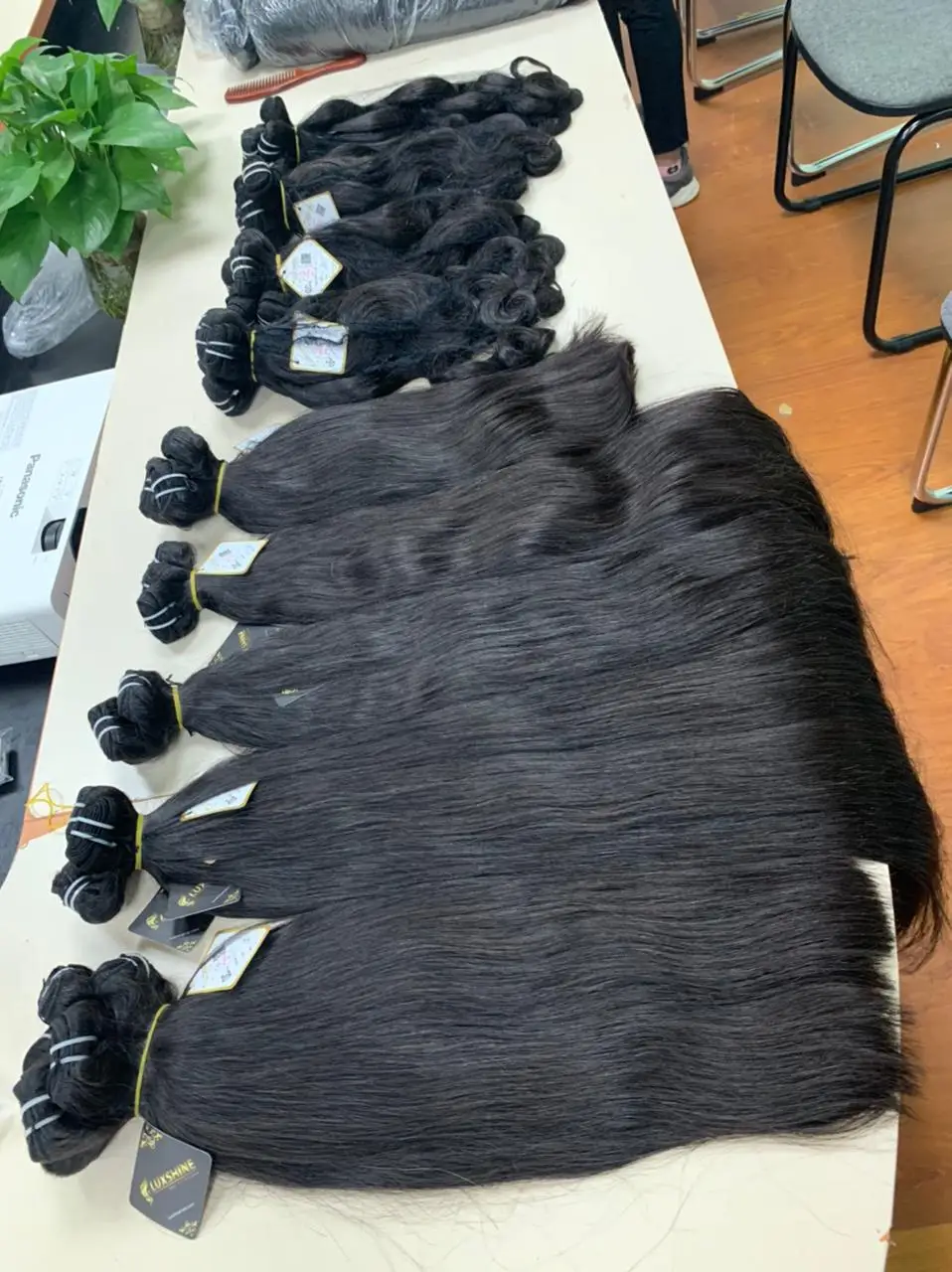 Cuticle Aligned Pretty good quality 1g 2g virgin Vietnam weft double drawn hair extention Human Hair Toppee