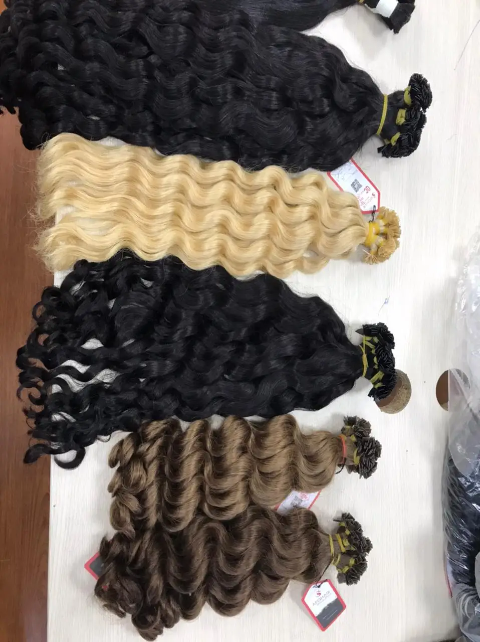Vietnamese Human  Body Wave  Diffrent   Colors  Flat-tip Hair Extension