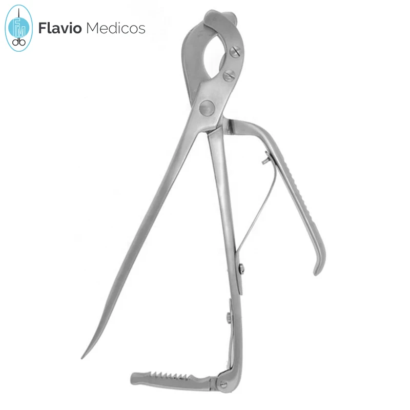 Emasculator Castration Plier White Castrator Triple Crush with Ratchet Veterinary Instruments Stainless Steel
