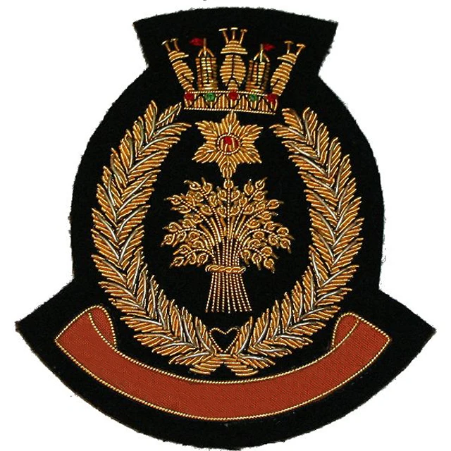 Reproduction Military WWII RA Royal Artillery Bullion Badges Grenadier Flaming Grenade OEM ODM Service