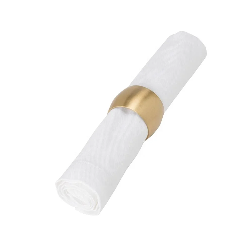 Латунные Кольца для салфеток матовое золото