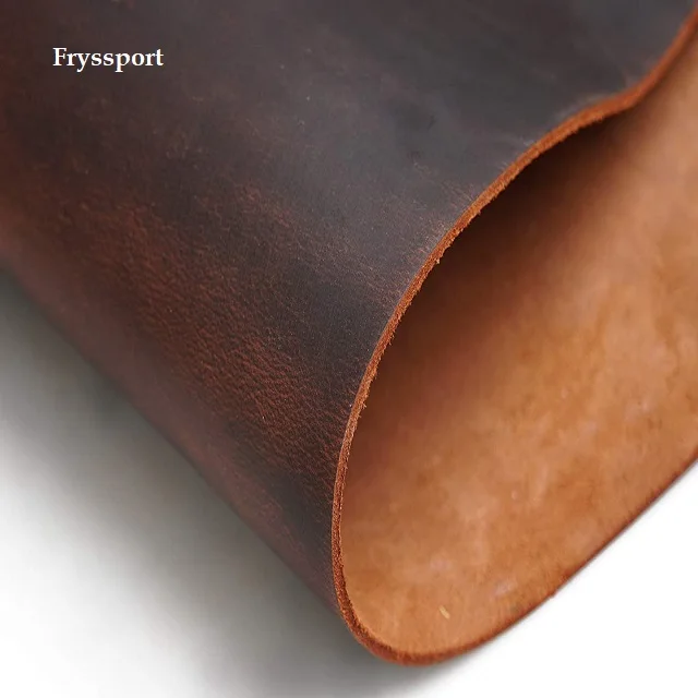 Latest Tooling Leather  Thick Finished Full Grain C for Home Decor Workshop Crafting Leather Dark Brown