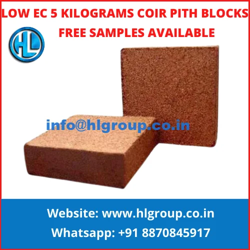 Reputed Supplier of Netherlands  5 kg 5 kilogram Low EC Low EC Coir pith / coco peat blocks / bricks Substrates
