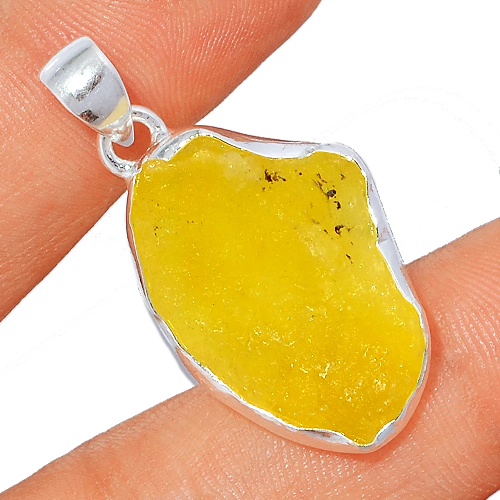 Образец Brucite желтые необработанные Подвески натуральный минерал из Бразилии Пакистан