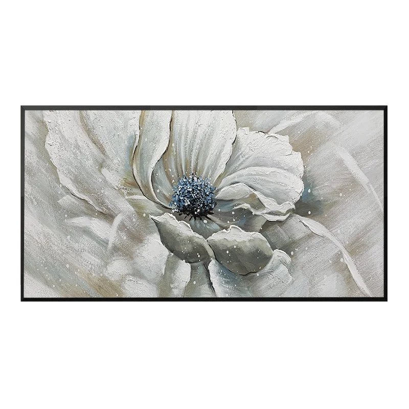 100% ручная роспись 20*39 дюймов, Золотая фольга, листья гинкго, картина маслом, современная Минималистичная Вертикальная подвесная картина