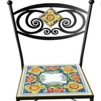 Chair handmade decorated with maiolica (11000000078585)