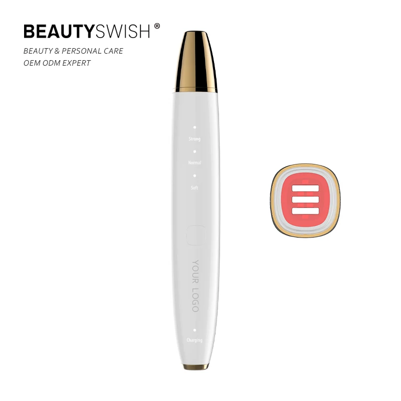 Радиочастотный массажер для глаз горячей и холодной теплый массажа вибрации красота тонкий уход за кожей лица красный синий свет терапия пера