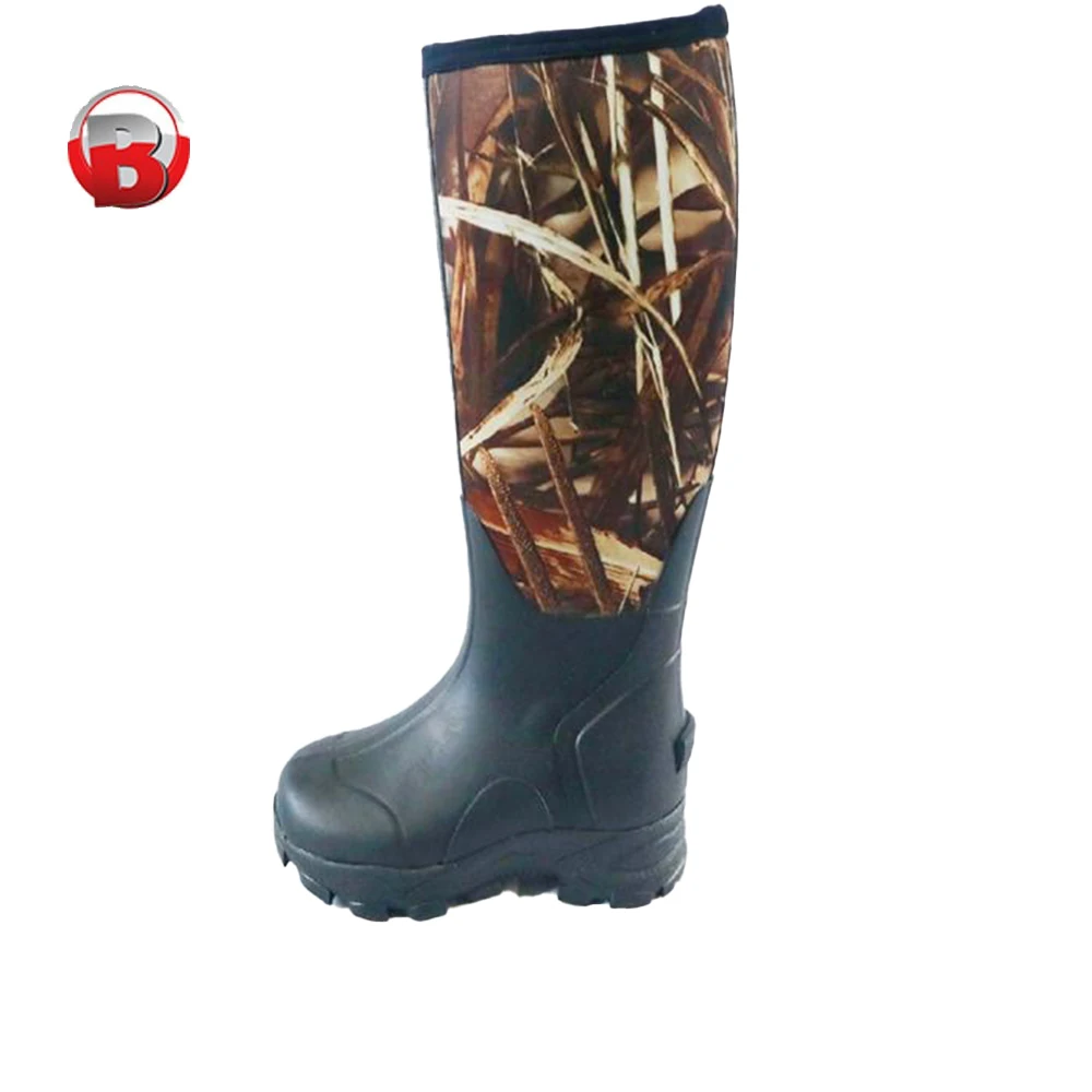 High Quality Custom Rubber Camo Neoprene Hunting Snake Boots