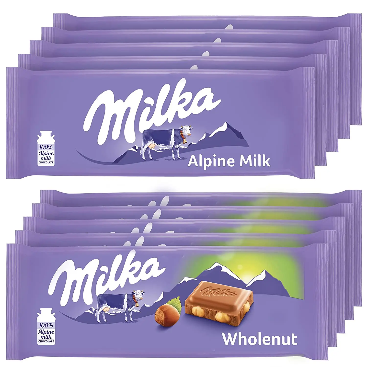 Шоколадные бруски Milka 100 г оптом