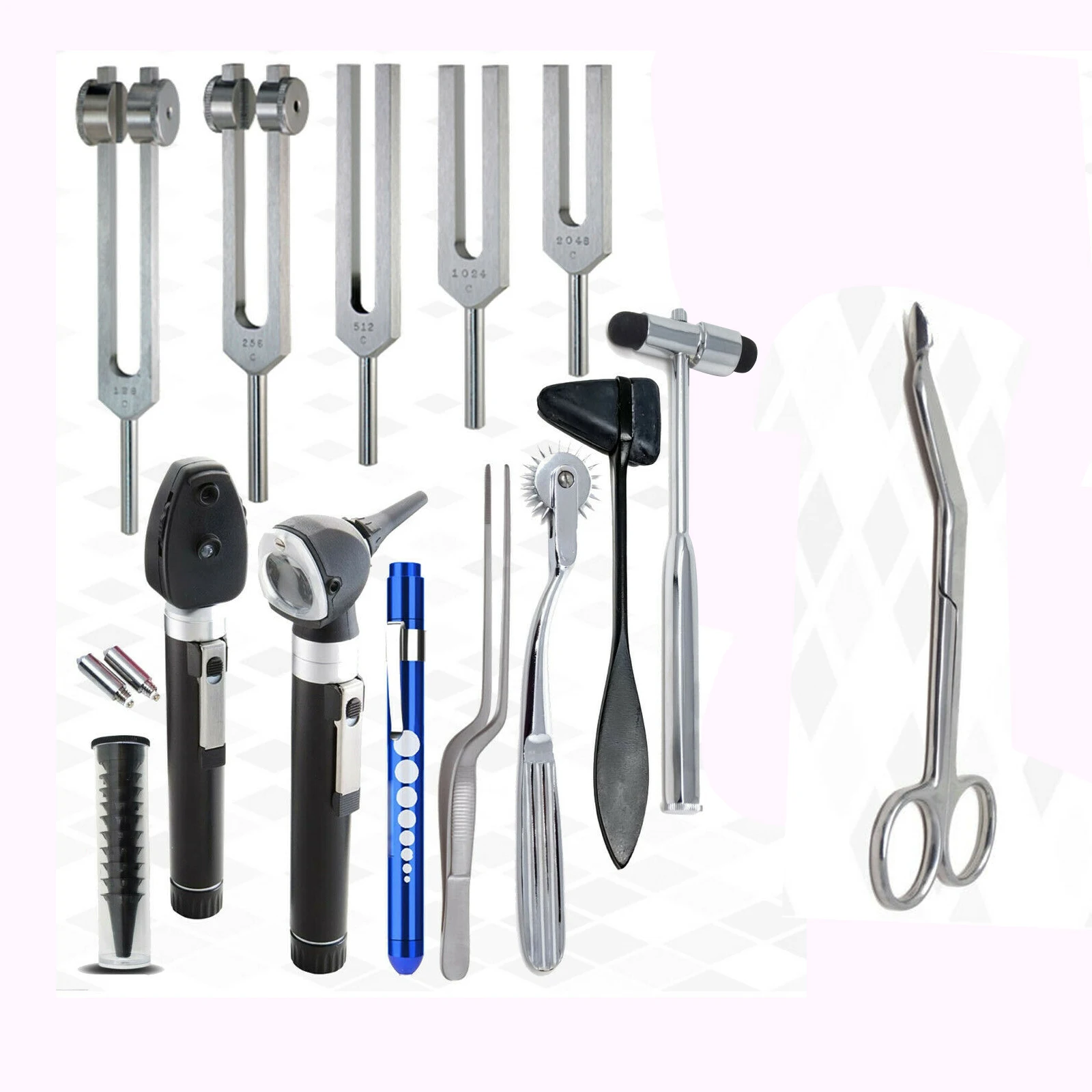 Новейшая Диагностика отоскопа ENT комплект для проверки вилки и перфоратора