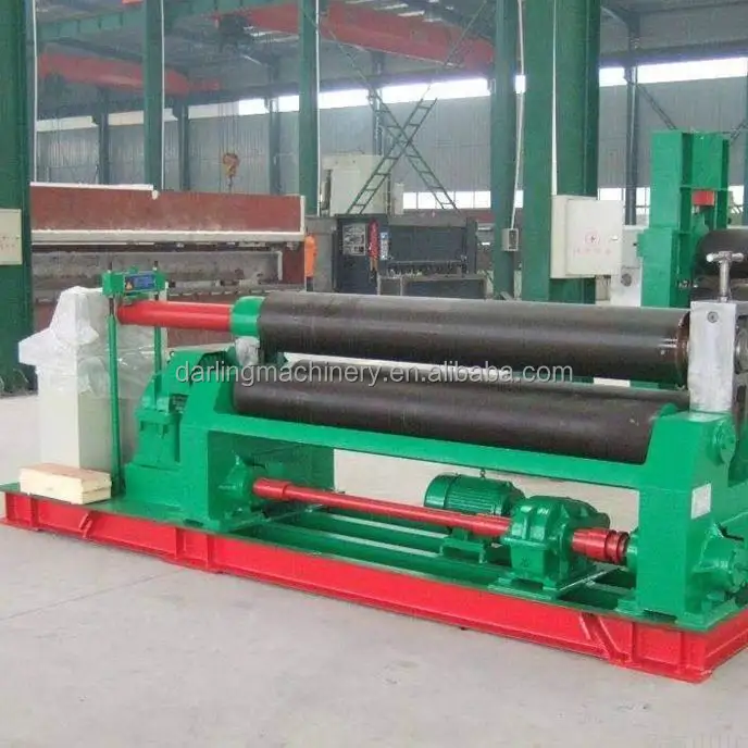 Free spares hot sales W11 3 roller hydraulic CNC roll bending machine