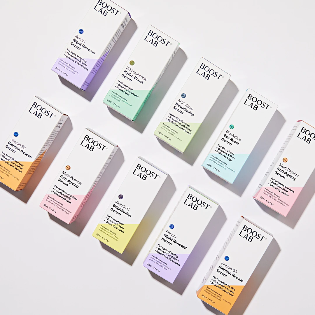 BoostLab OBM high-end hyaluronic acid vitamin C serum for face skin care pure ingredient award winner