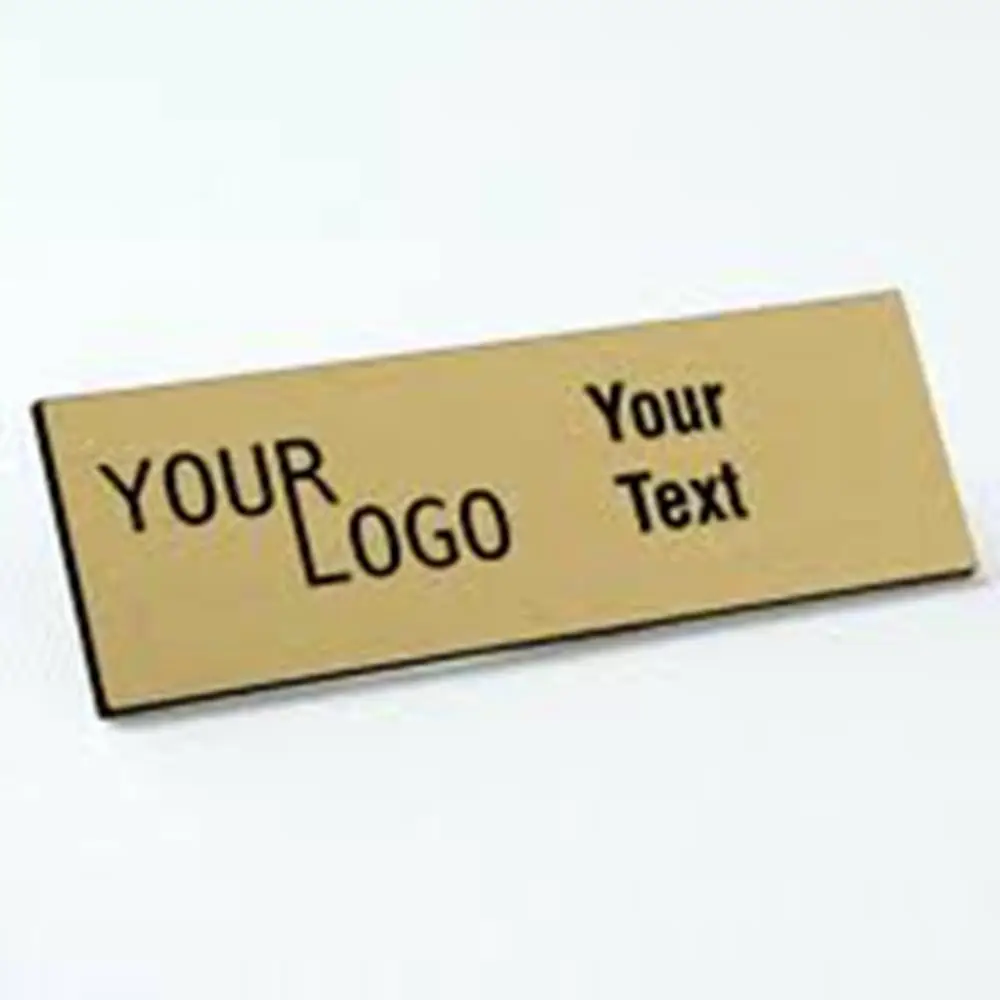 Free sample custom made metal name tag for identification