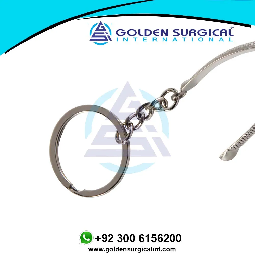 Dental Extracting Forceps Keychain | Dentist Promotional Gifts Ideas | Miniature Dental Keychains Custom Key Ring PVC Metal PK