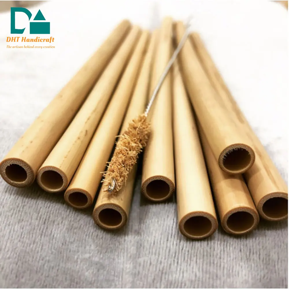 Environmental Friendly Bamboo Product Natural Bamboo Material Drinking Bamboo Straw Manufactured In Vietnam