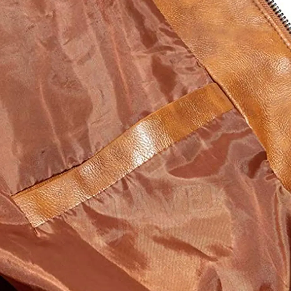 Мужские кожаные куртки однотонные приталенные