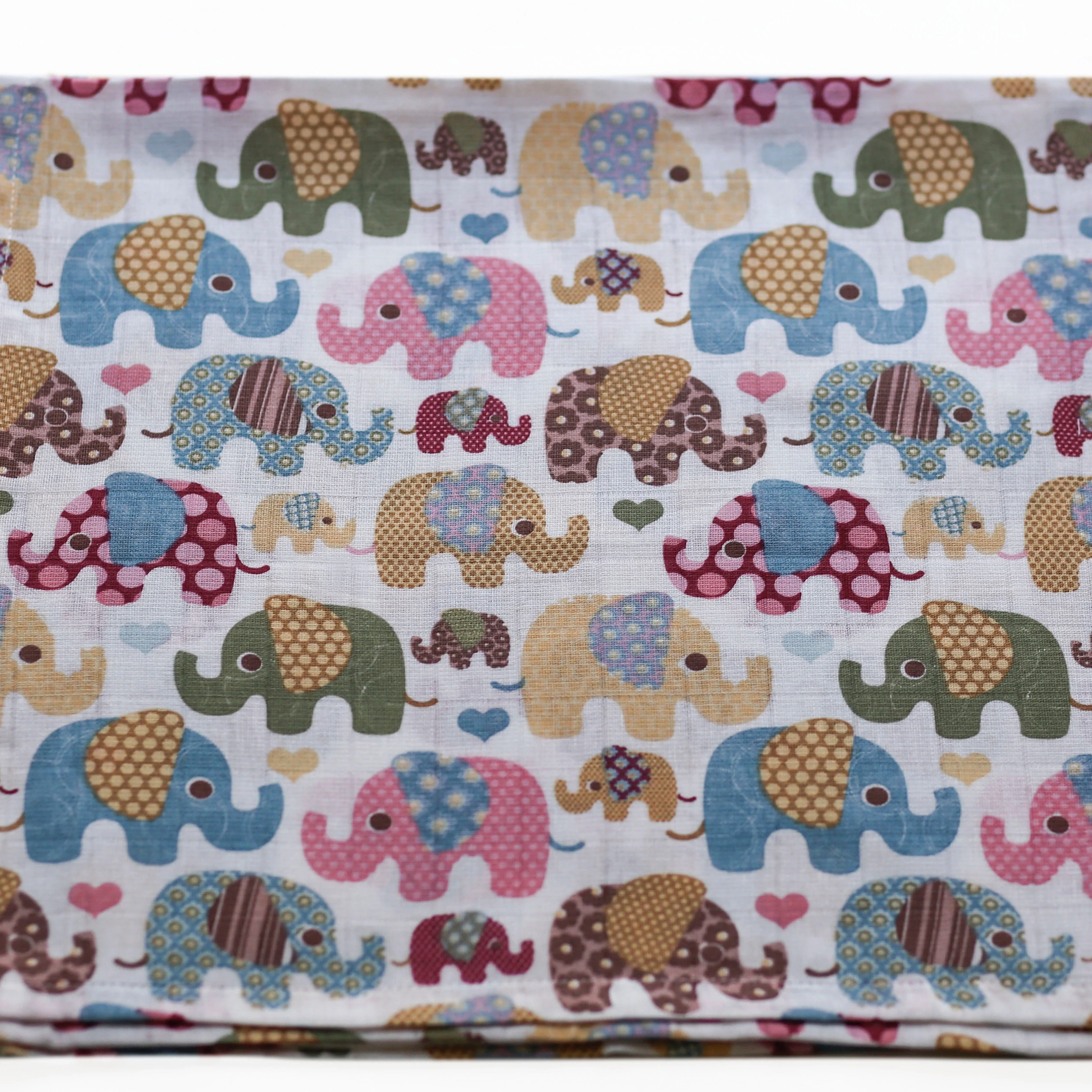 Baby muslin fabric multi color option animal printed 100% cotton