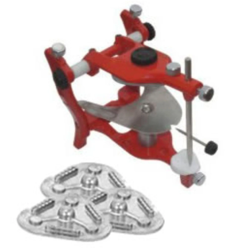 DENTAL LAB ARTICULATOR SEMI ADJUSTABLE ANATOMIC ALUMINUM RED COLOR DENTAL ARTICULATOR LIGHT WEIGHT     MGI-53