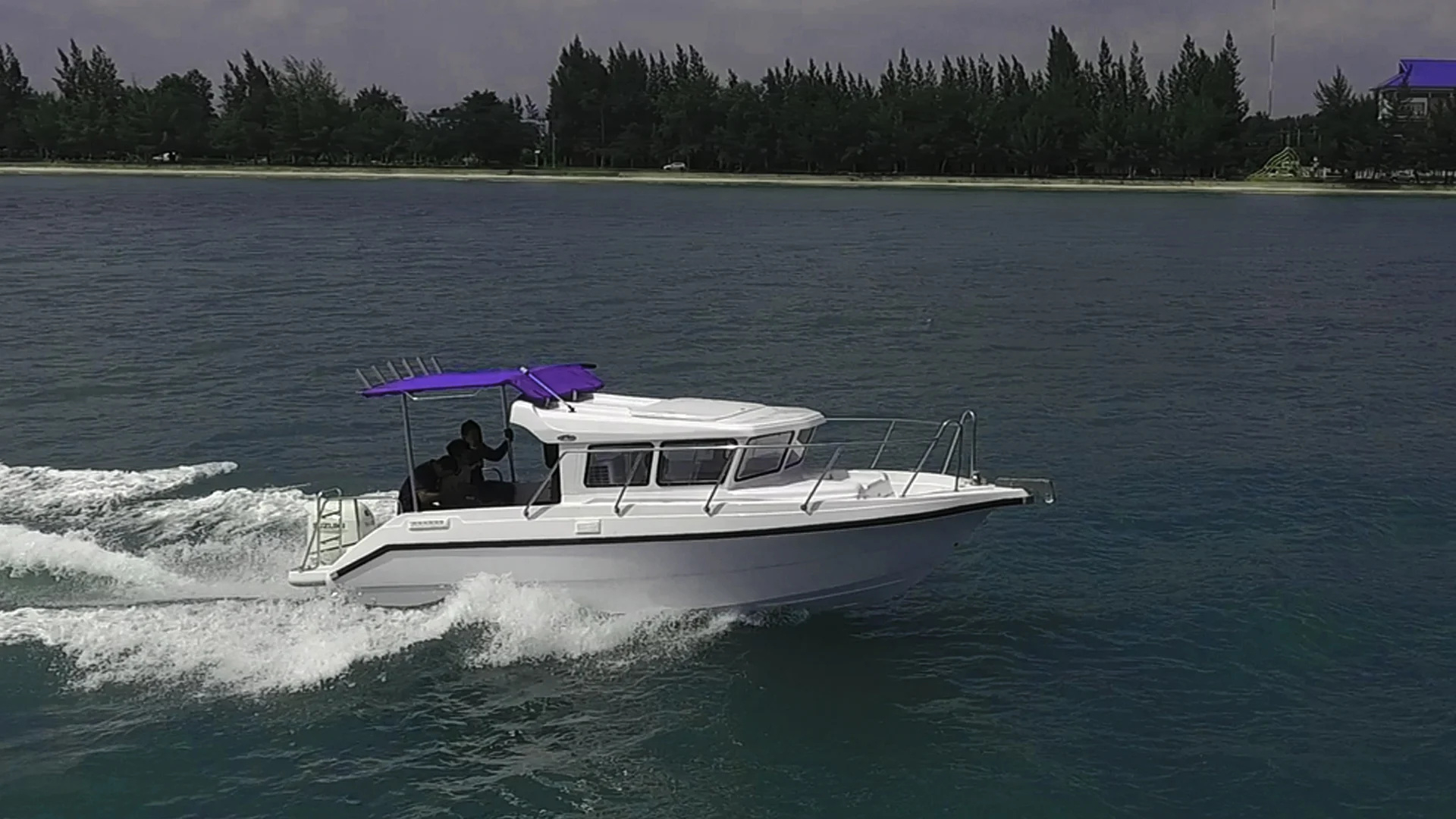  Fishing boat fiberglass Speedboat 23 ft Yacht Premium Boat from Thailand