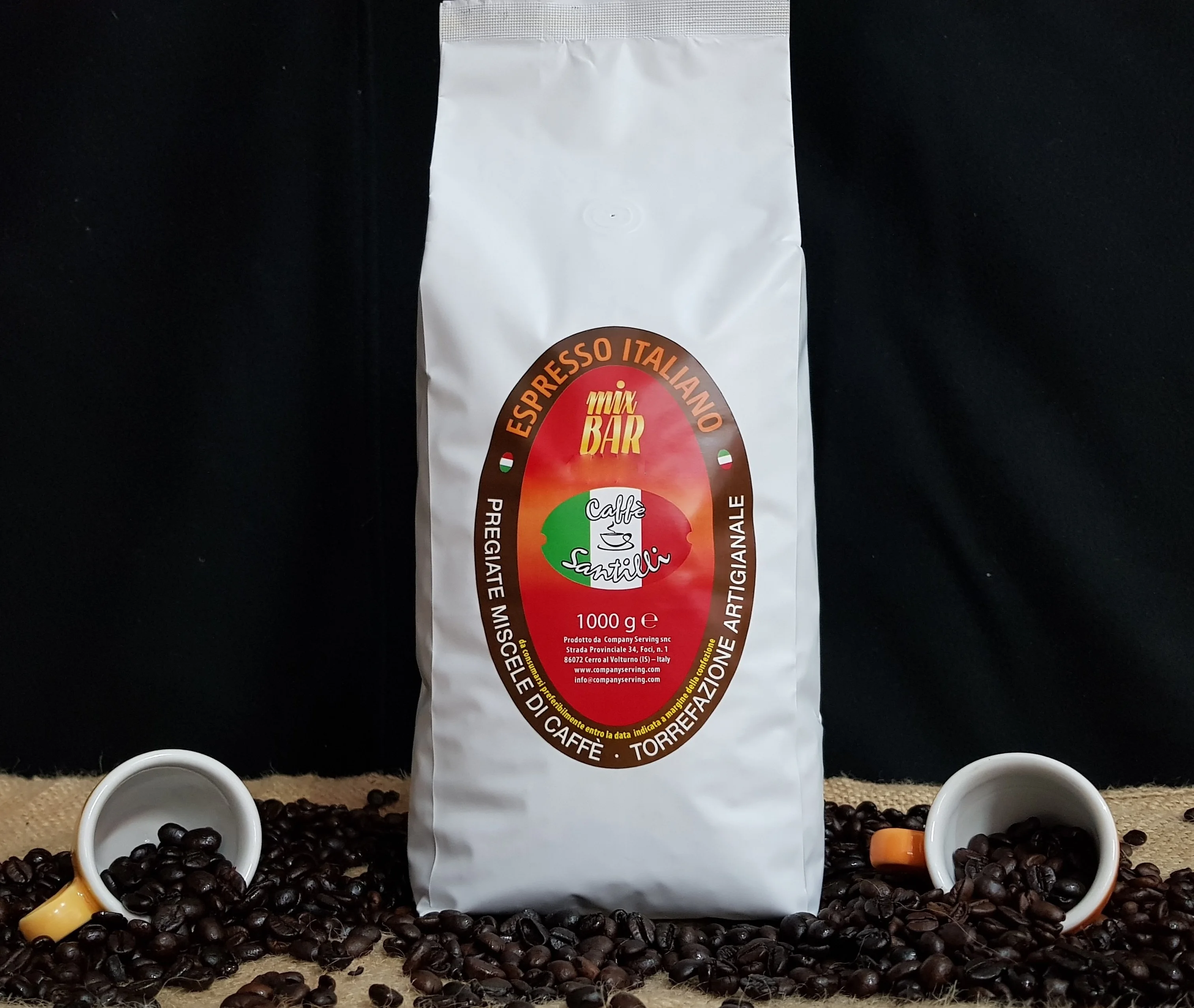 Best Selling Whole Bean Coffee Made In Italy Classic Coffee Bar Mix Classico Gourmet Coffee For Sale