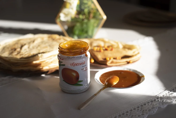 Top quality natural sea buckthorn jam in glass jars fruit jam from manufacturer wholesaling