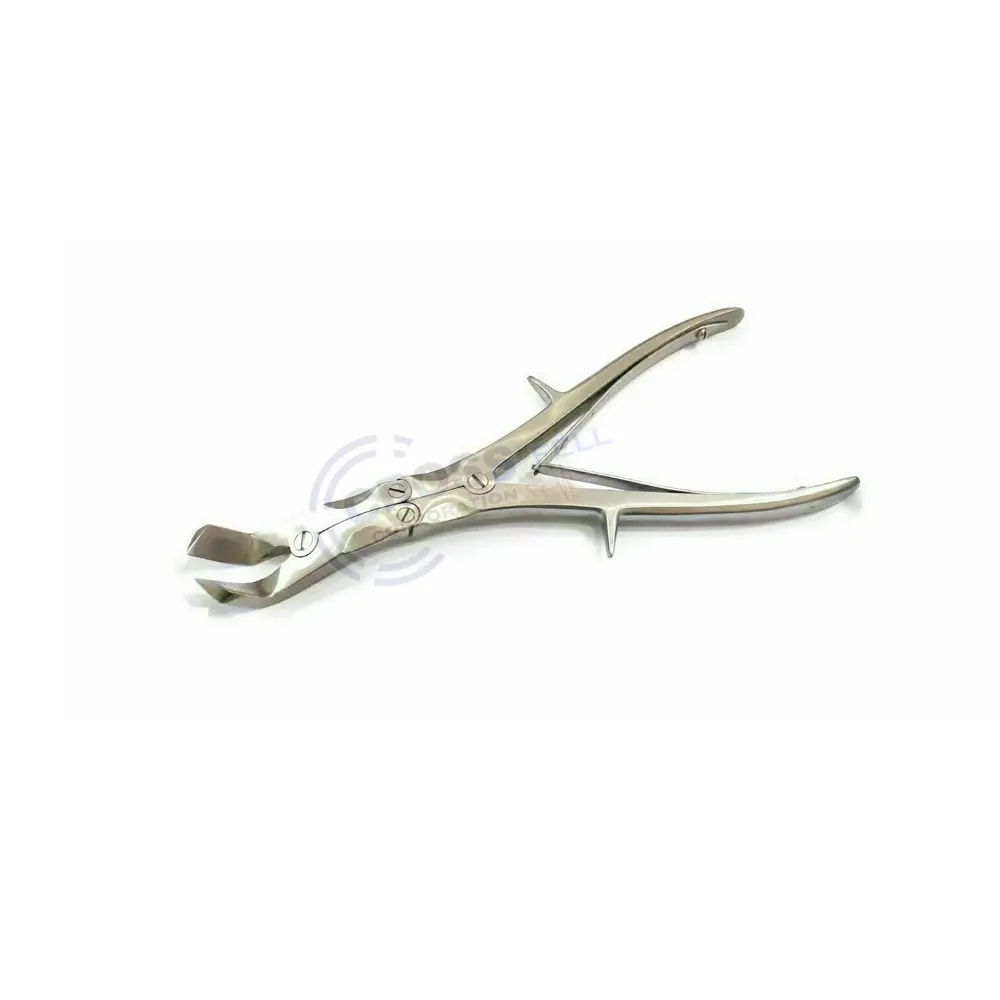 Pakistan Manufacture Ruskin Rongeur Forceps Straight Double Action Bone Cutting Rongeurs