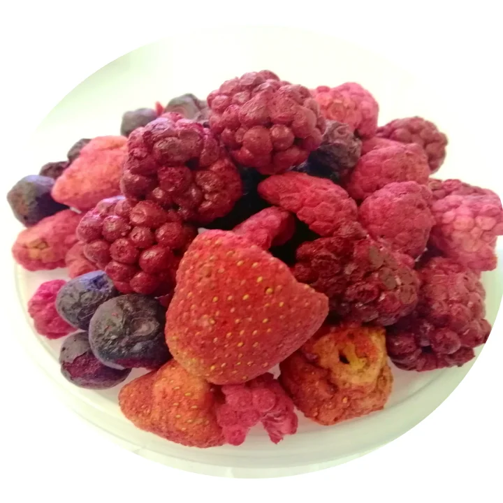Delicious Freeze Dried Mix Berries in bulk Strawberry Blackberry Blueberry Raspberry Healthy Crunchy Snack Freeze Dried Fruit