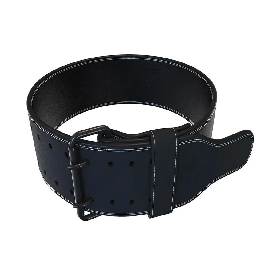 Power Lifting Belt Suede Leather Double Prong Power Belt Gym Bodybuilding 4 Inches 10 MM Thick Weight Lifting Weightlifting