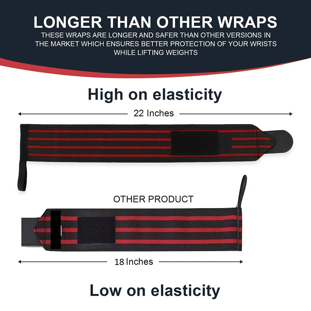 Gym Workout Wear Weight Lifting Wrist Wrap Custom Logo Cross Training Wristband Gym Accessories