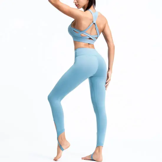 Free Sample women 5/3/2 piece seamless yoga wear For Women fitness Gym Leggings Sports Tights by Canleo International