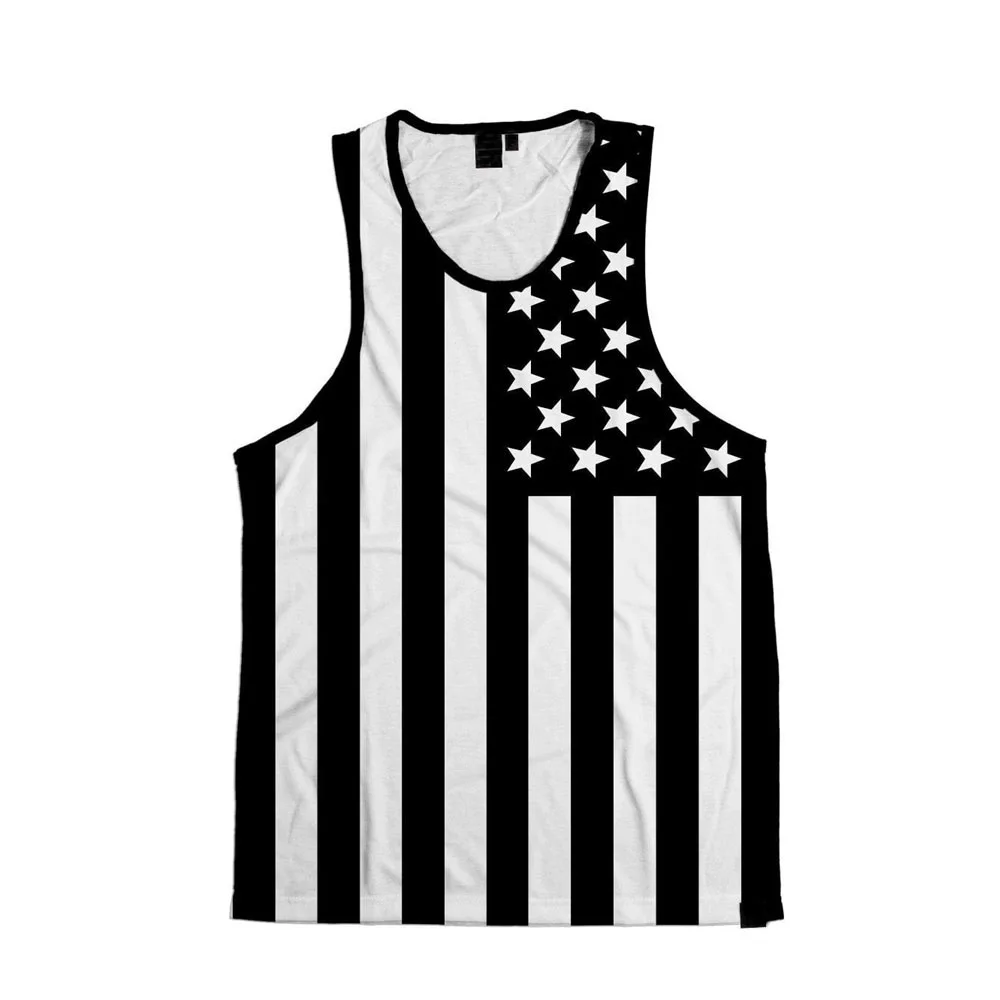 Water Coloring Sublimated Print Tank Top Vest in Good Quality Summer Tank Tops