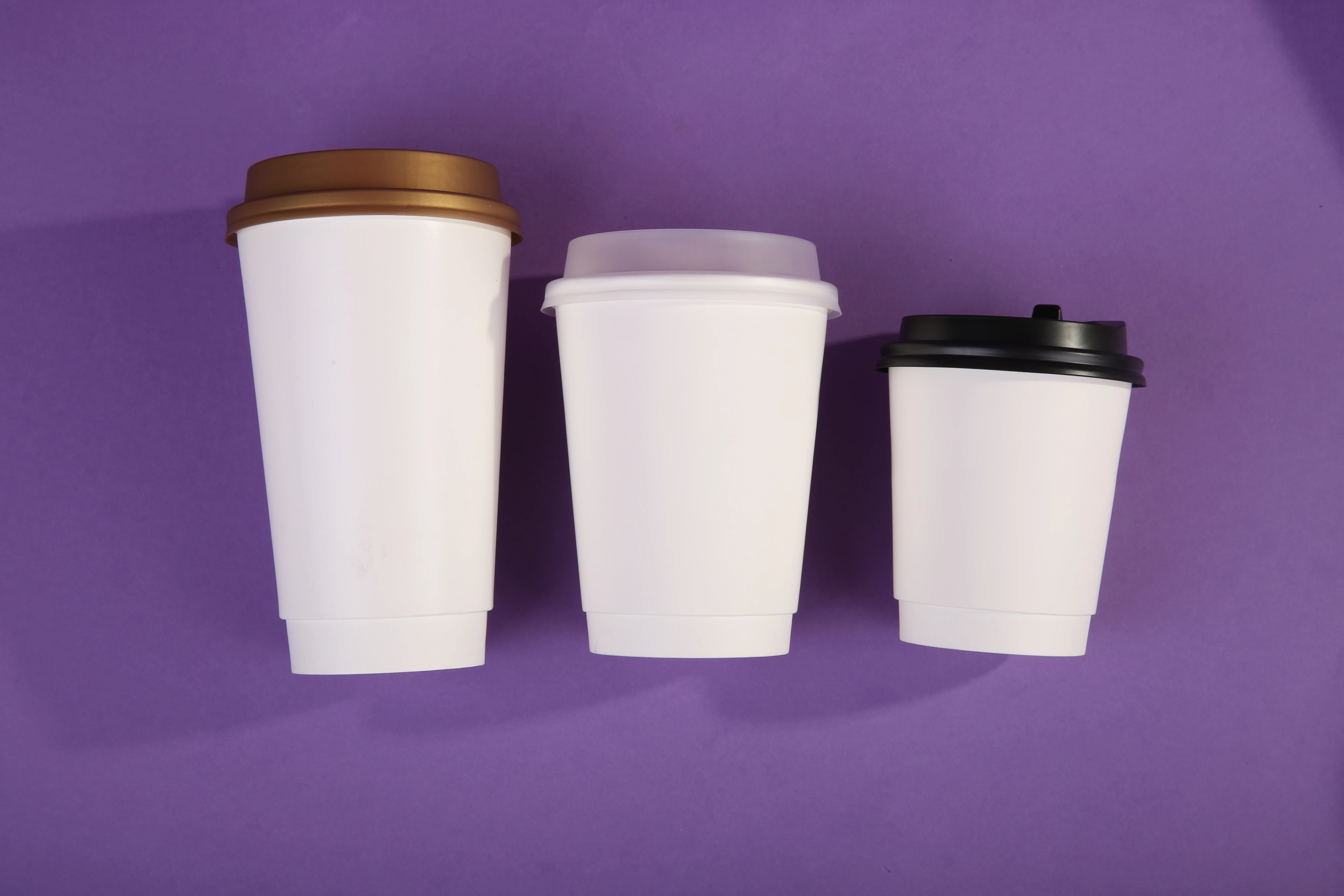 8Loz 10oz 12oz 16oz 20oz and 22oz aqueous paper cup wholesale customized double wall Coffee Paper Cups With Lids