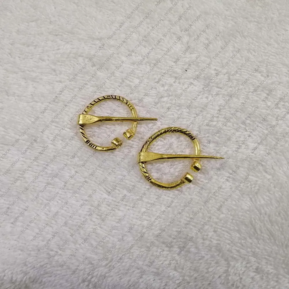 MEDIEVAL VIKING PENANNULAR BROOCH NORSE CLOAK SHAWL