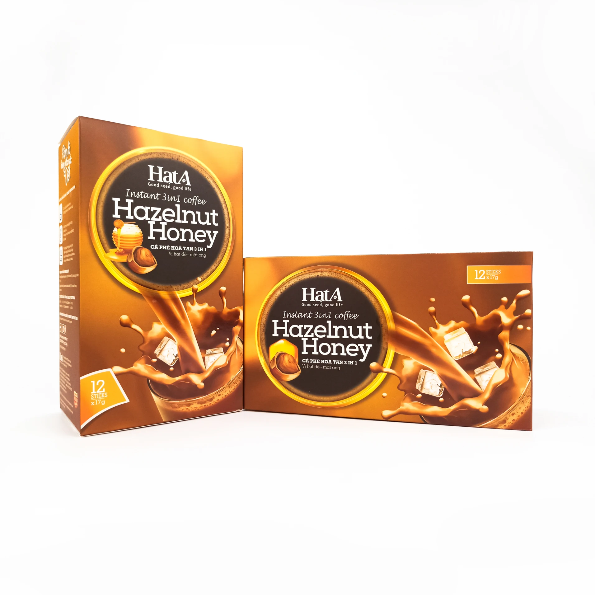 Instant Coffee Hazelnut Honey Coffee - Best Selling Vietnamese - Organic Product - Product of Vietnam