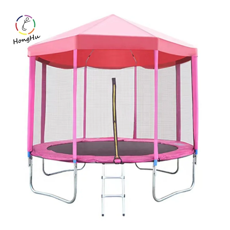 China Manufacturer Trampolines Round Trampoline Outdoor Sales With Tent/Roof
