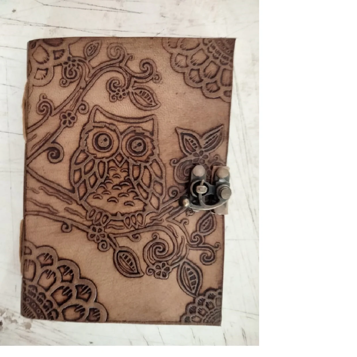 Custom Embossed Leather Handmade Paper Journals