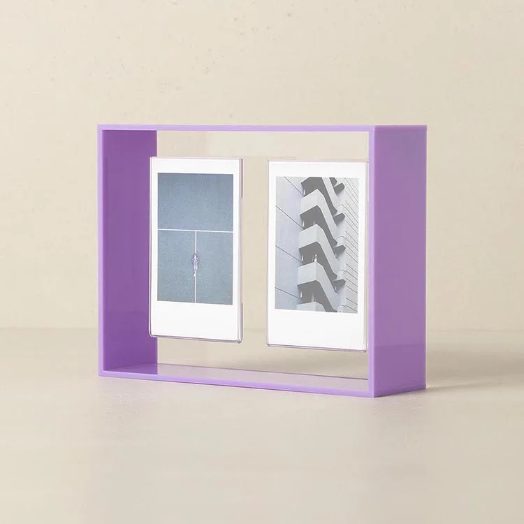 High Quality Modern Design Instax Dual Mni Photo Rectangle Box Acrylic Floating Frame
