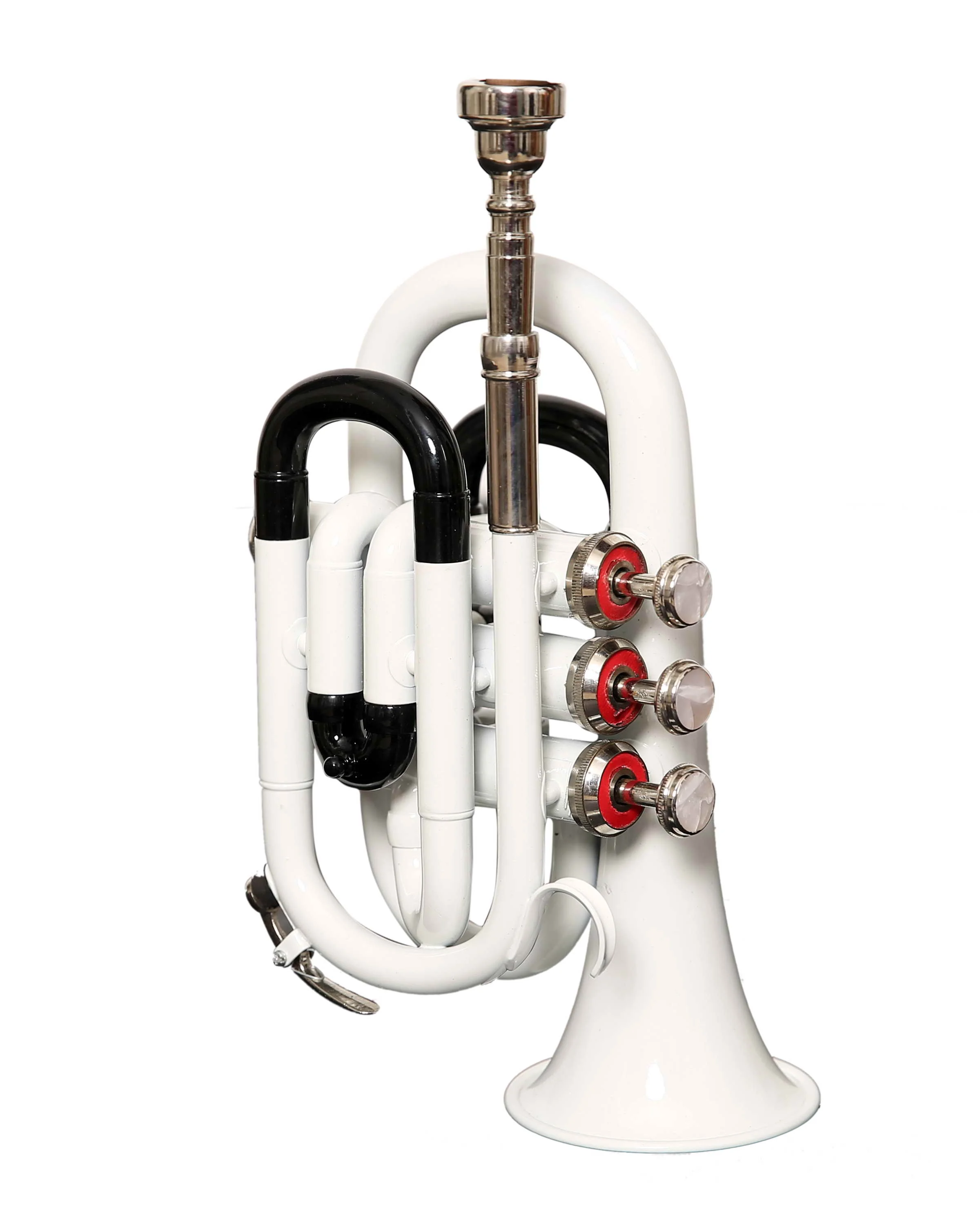 New Professional pocket Trumpet White Bb Pitch Premium Quality With Include Hardcase And Mouthpiece