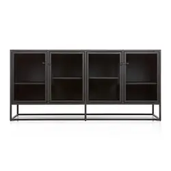 unique designer fine quality indian furniture by famous manufacturer 4 Doors Iron metal sideboards