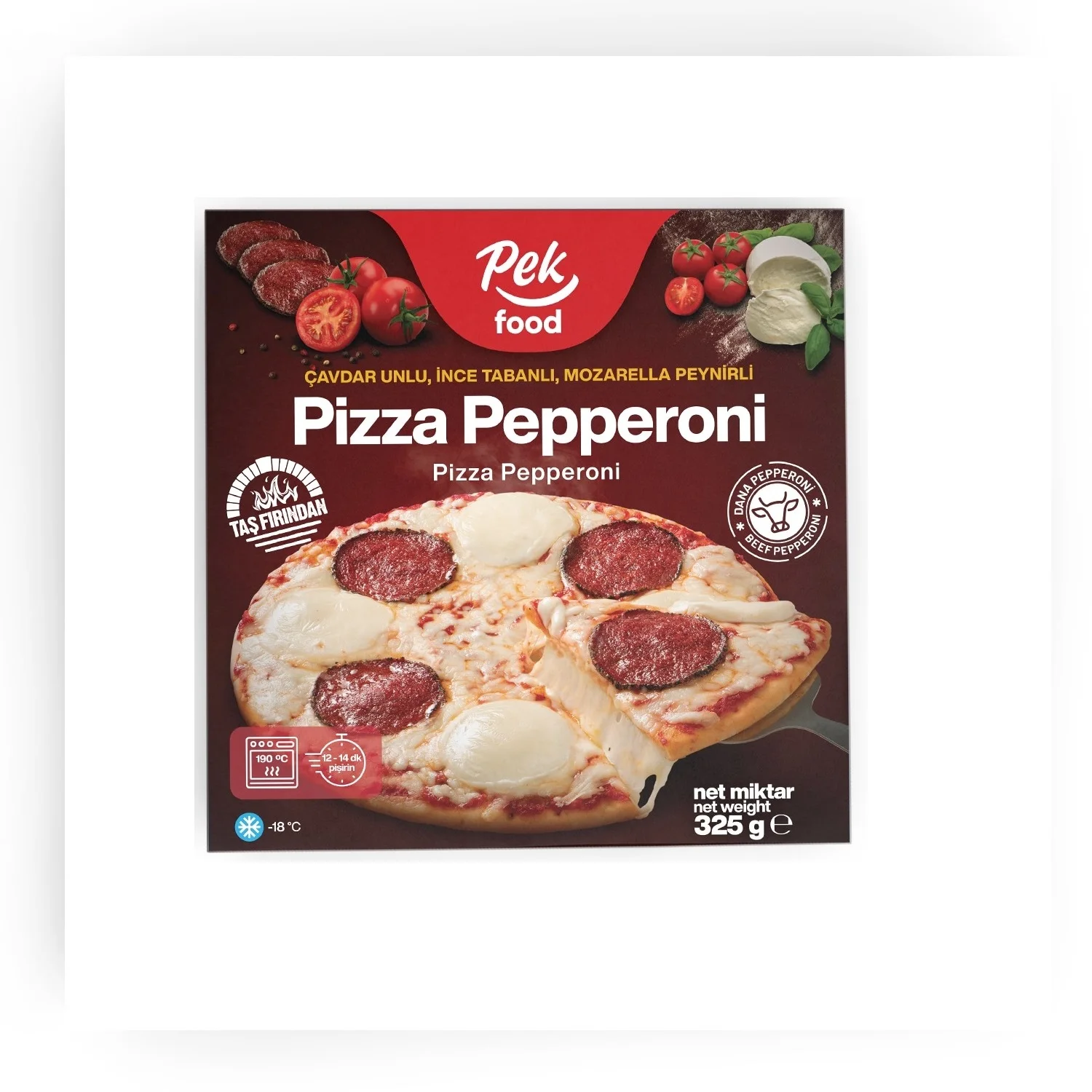 Frozen Food And Beverage Pepperoni Pizza  Ready Frozen Baked Pizza Vacuum Bag For Restaurants and Shop from Turkey